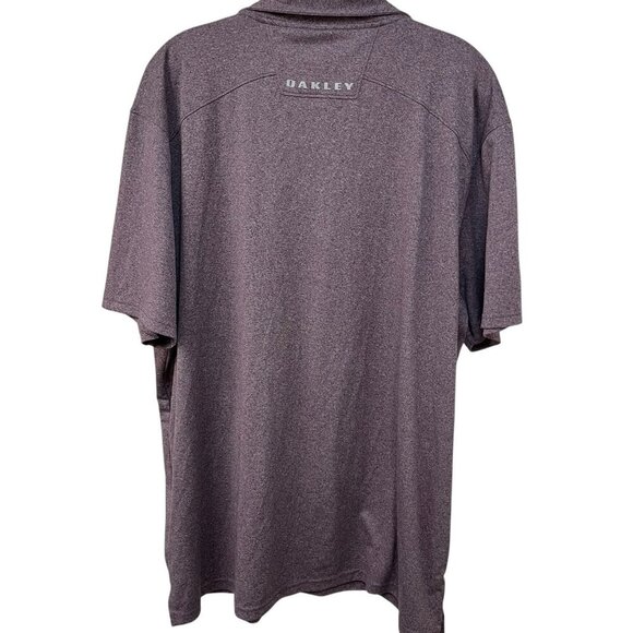 Oakley Hydrolix Polo Mens XXL Purple Tailored Fit Coupe Short Sleeve Collared - Picture 6 of 8